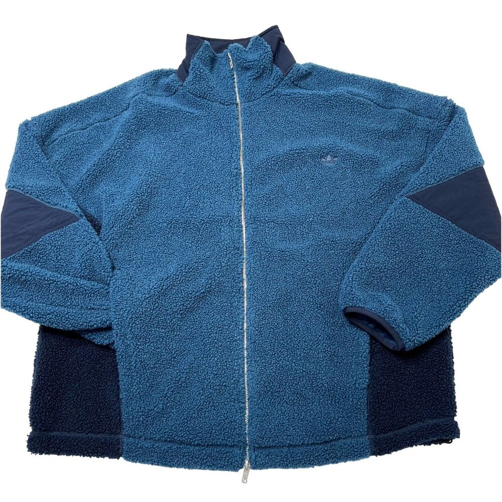 Adidas Adams Blvd Fleece Jacket in Collegiate Navy